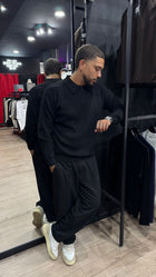 Polo Zip Manica Lunga