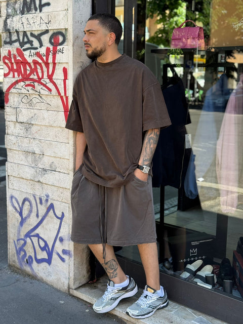 T-shirt Washed Over 235G