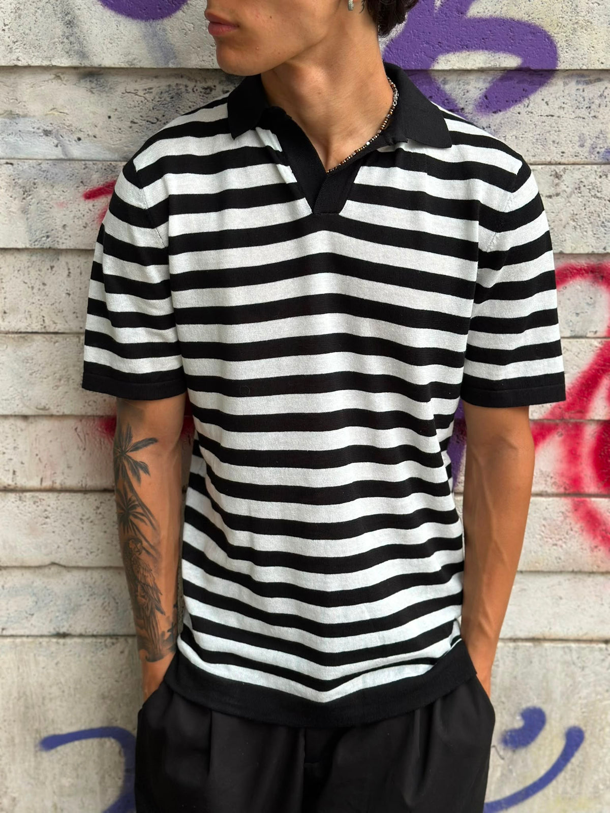 Polo in Filo a Righe