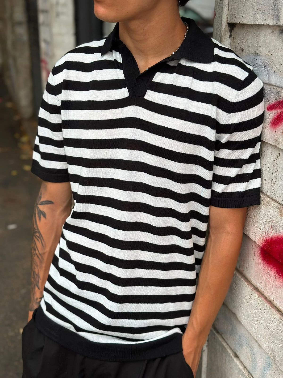 Polo in Filo a Righe