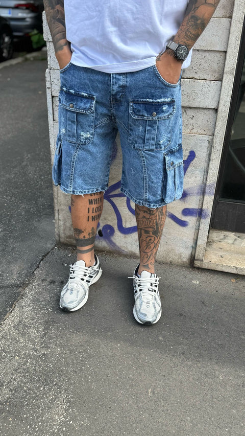 Jeans short low key