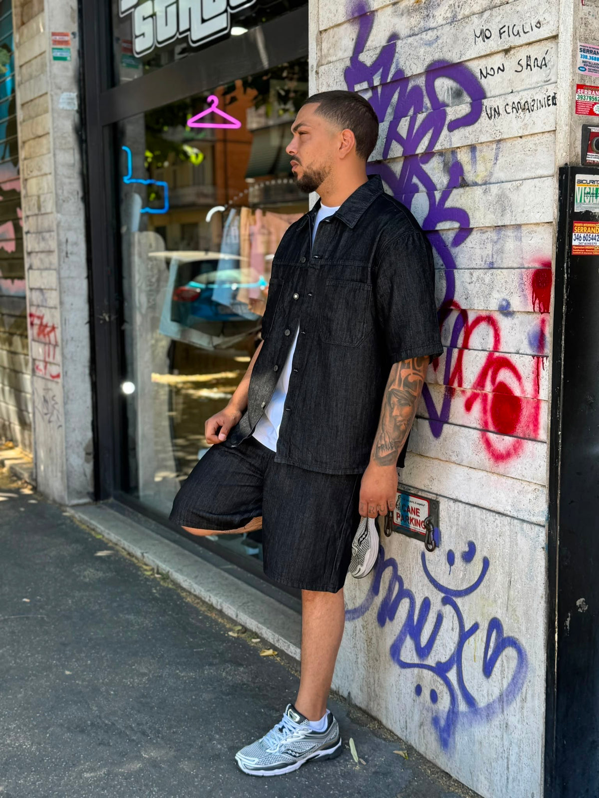 Coordinato Denim Black