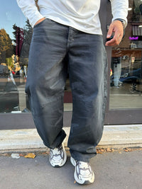 Jeans Baggy Mimetico Laser Nero