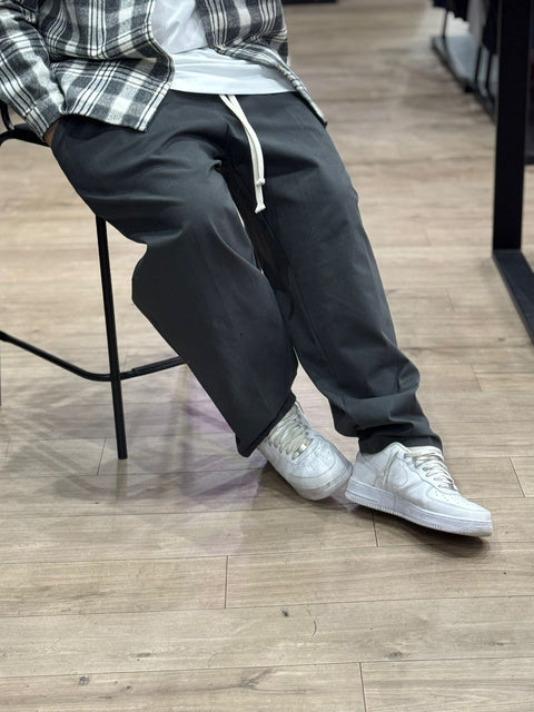 Pantalone Over Grigio Scuro 101