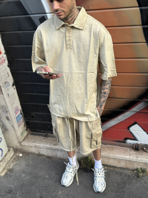 Bermuda comfy cargo lat washed 041P