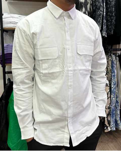 Camicione leggero bianco