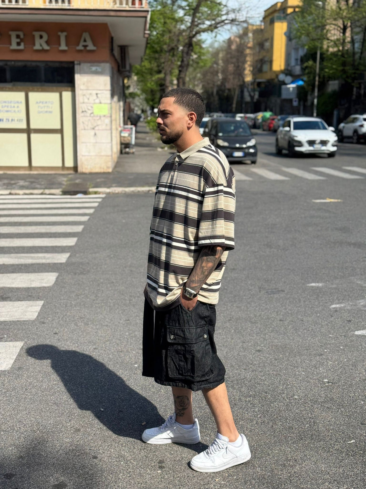 Bermuda Denim Cargo Over 227P