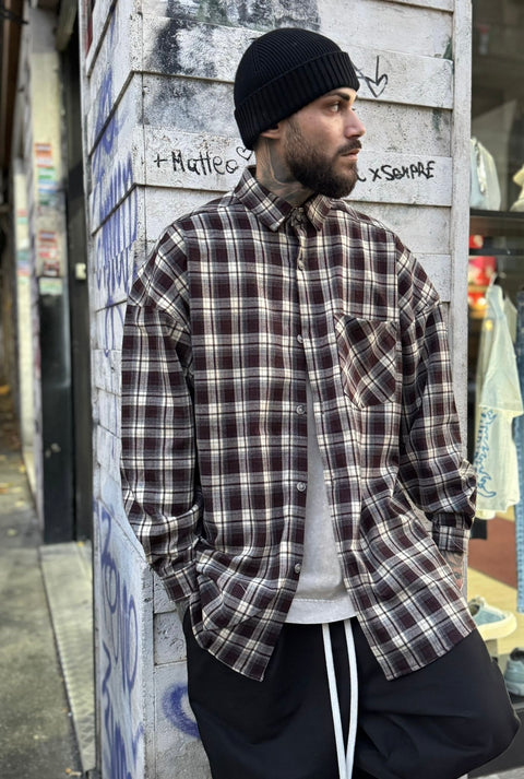 Camicione Over Prime Marrone 102G