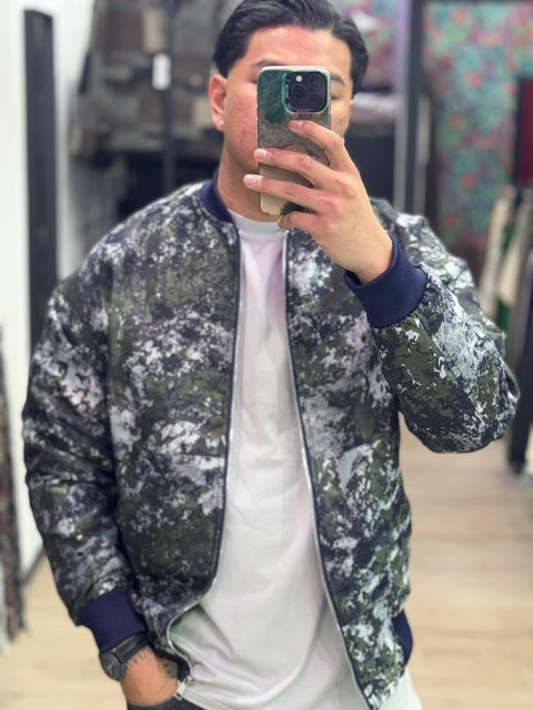 Bomber military blue