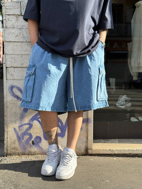 Bermuda Denim Cargo Over 227P