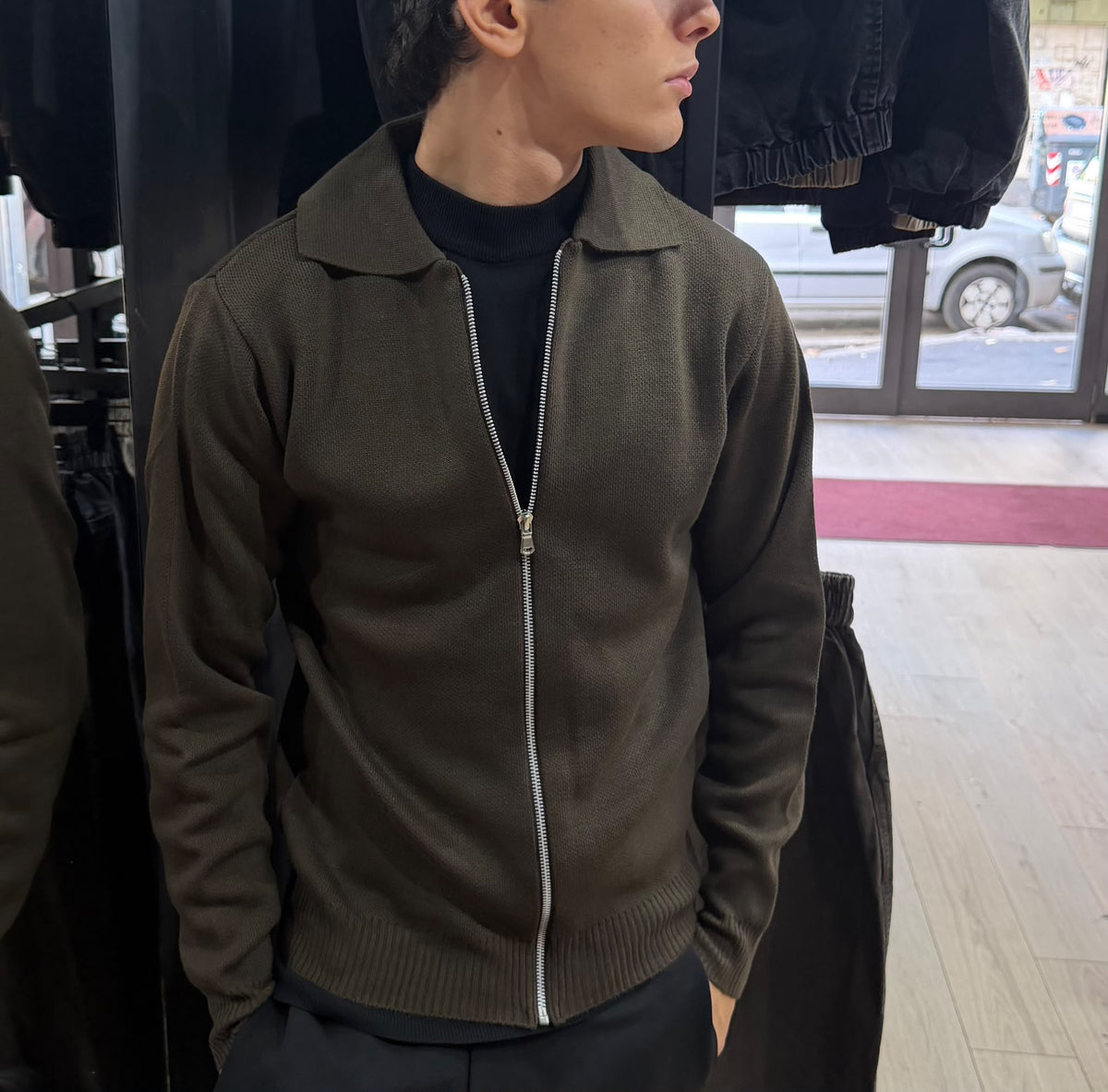 Maglioncino Polo Zip