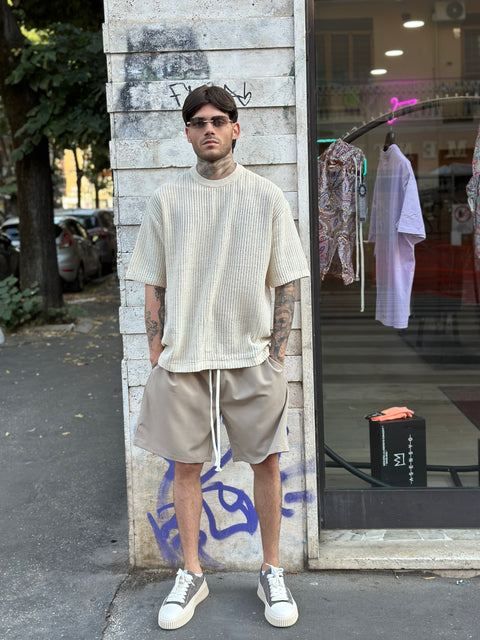 Bermuda cotton beige 8815
