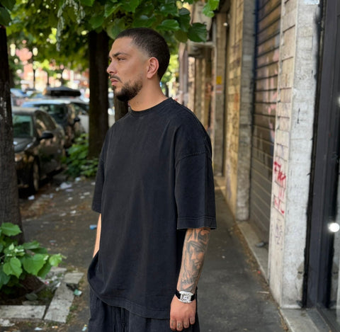 T-shirt Washed Over 235G