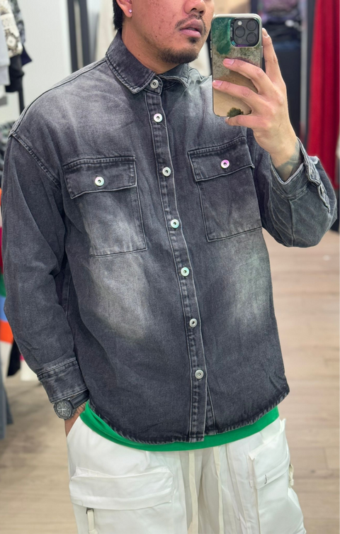 Camicia jeansata black