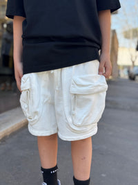 Pantaloncino washed cargo front kid 36P