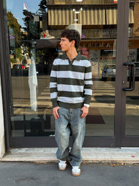 Polo in Maglia a Righe