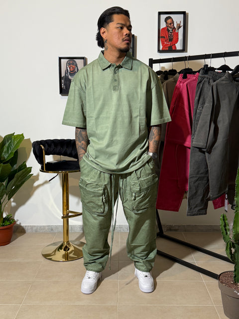 Pant cargo washed-out 62P
