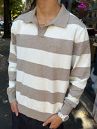 Polo in Maglia a Righe