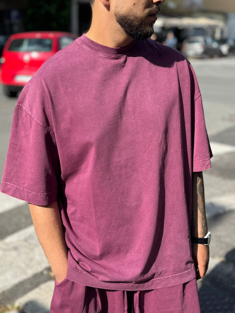 T-shirt Washed Over 235G