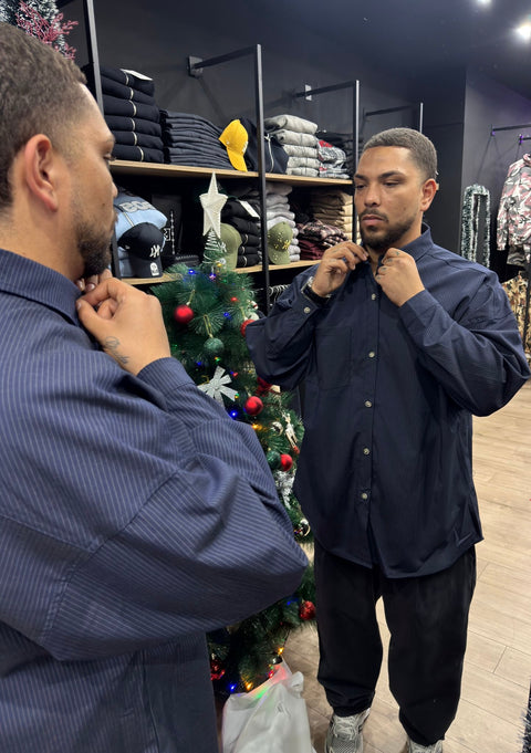 Camicia Over Gessata 210G