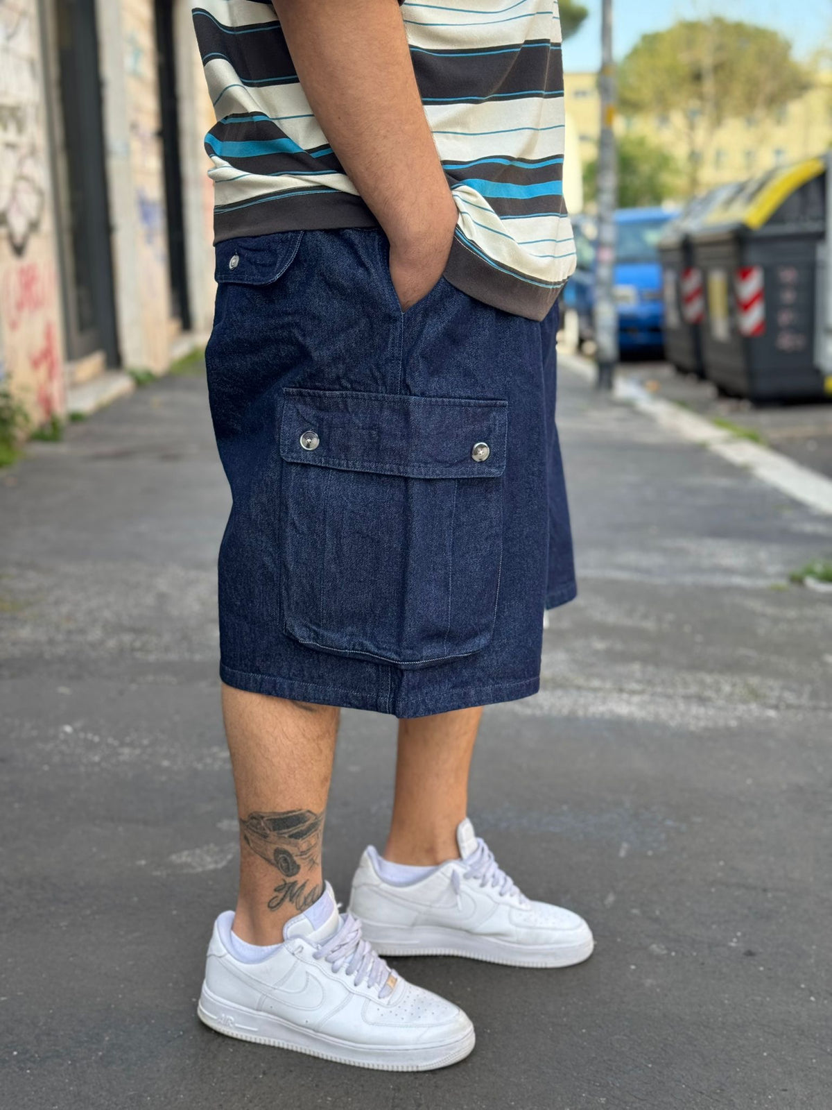 Bermuda Denim Cargo Over 227P