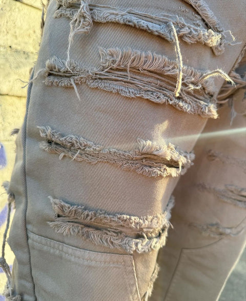 Jeans ripped