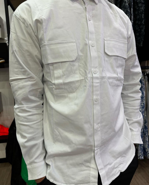 Camicione leggero bianco